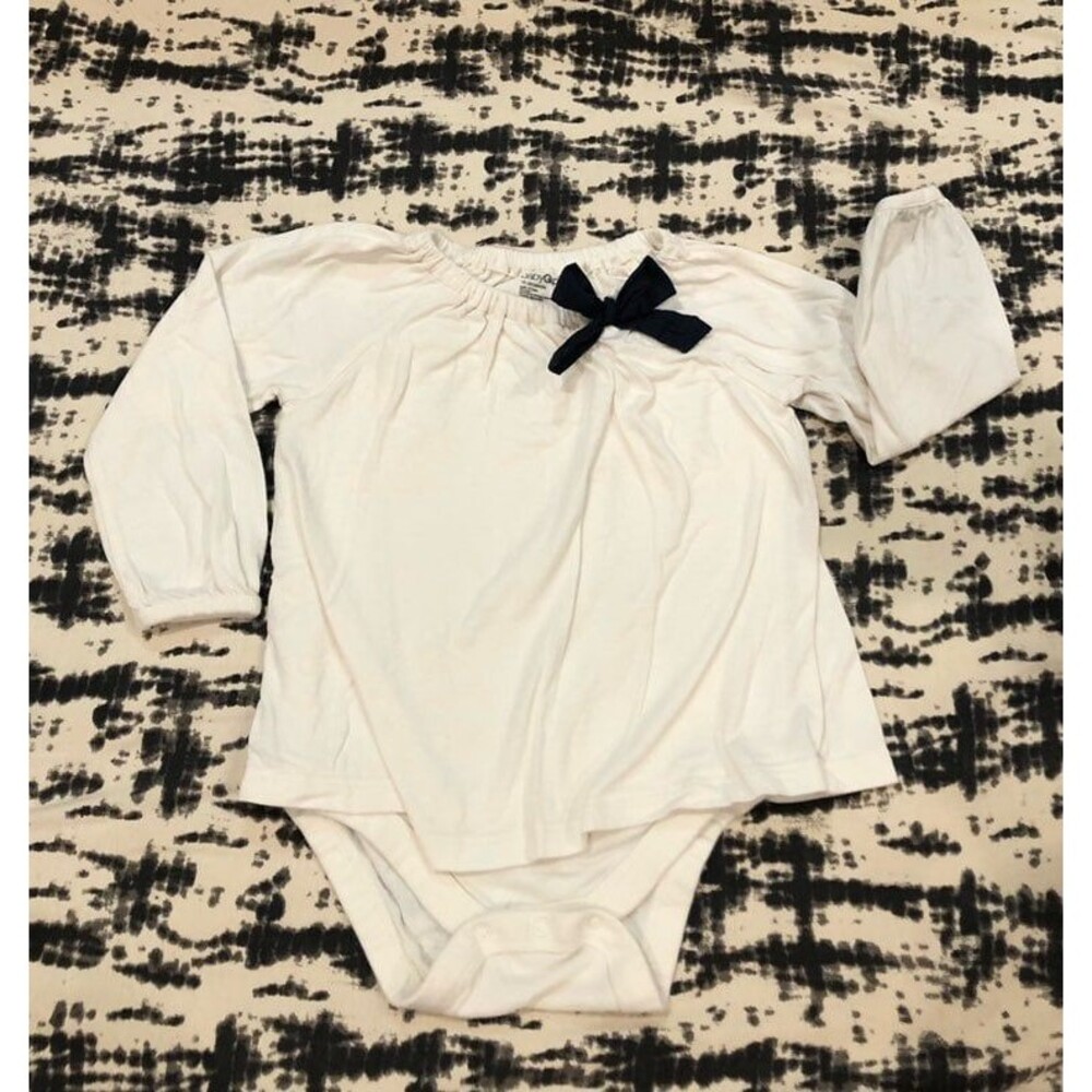 Baby Gap Baby Girl White Dress Jumper Bodysuit 18/24 months
